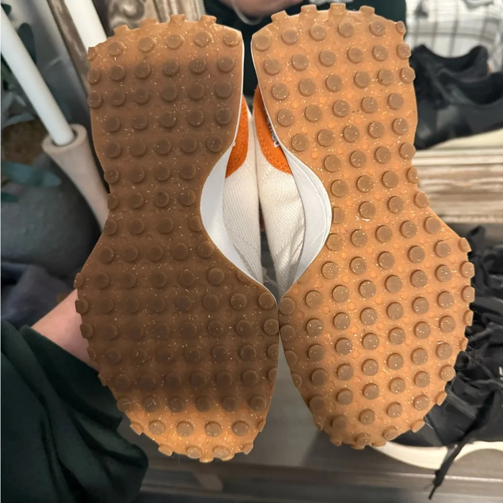 Women’s Beige and Orange Sneakers - Picture 2 of 3